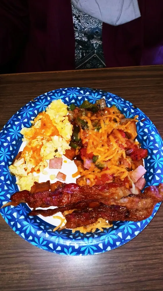 Bacon Cheese &Egg and Load Home Fries