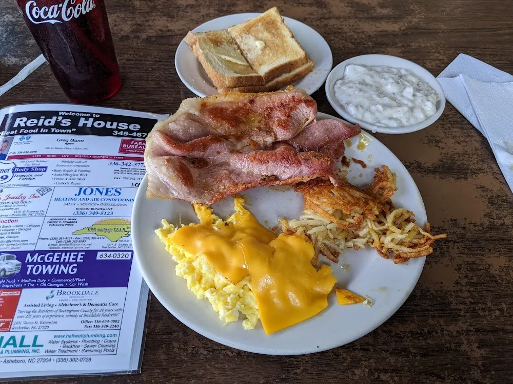 Country Ham Eggs N Cheese Hash Browns N Gravy